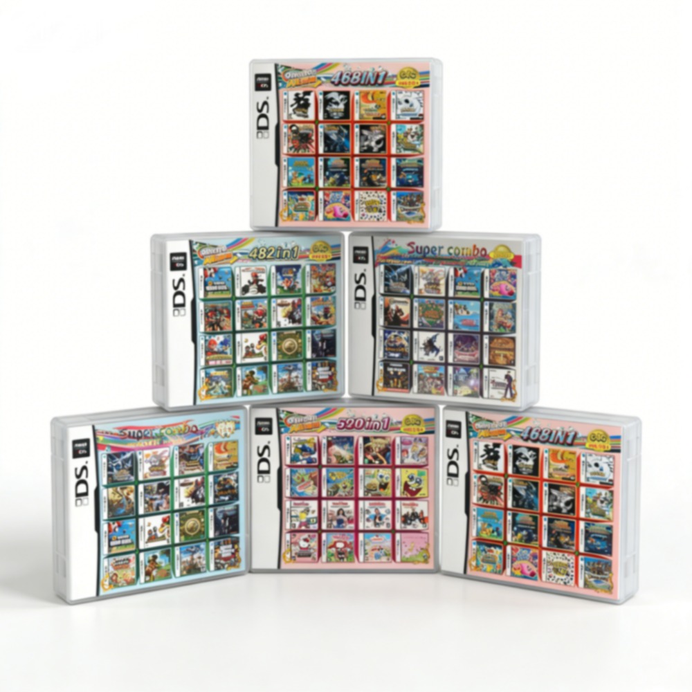 Game Retro Gaming - •Pokem0n Themed Multi-Game Cartridge For DS/3DS/NDSL/2DS-Preloaded