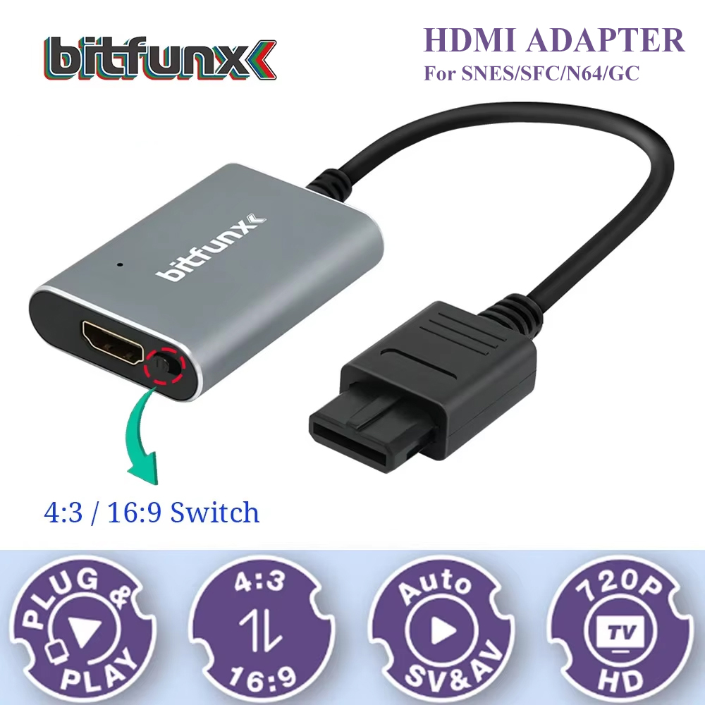Retro Gaming Expo - Bitfunx 720P Svideo / AV To