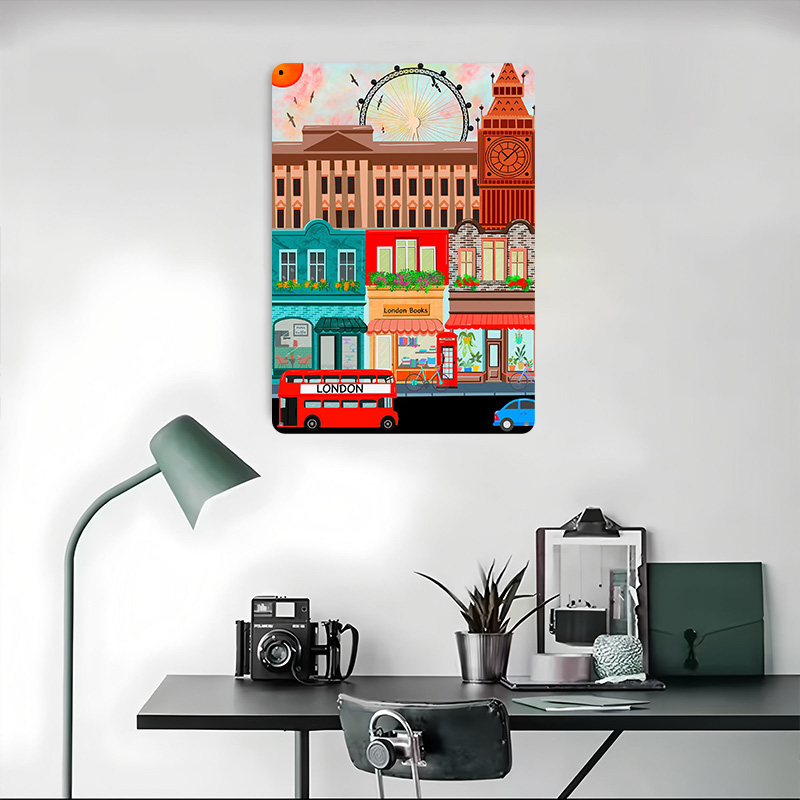 London Travel Tinplate Poster  - Retro Gaming London 评论和价格