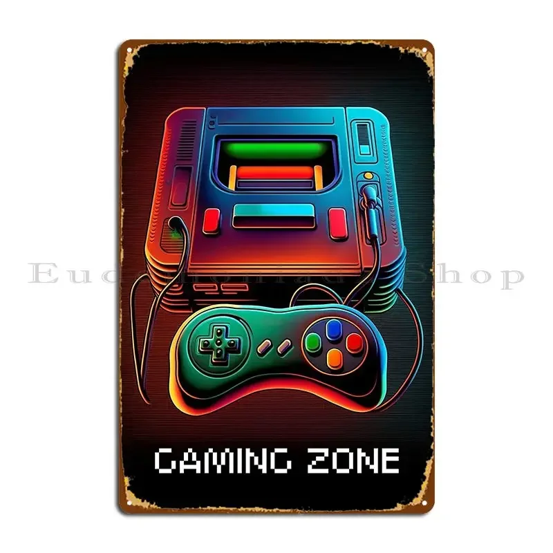 Retro Gaming Zone Metal Sign P - Retro Gaming Zone 评论和价格