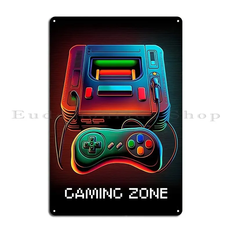 Retro Gaming Zone Metal Sign P - Retro Gaming Zone 评论和价格