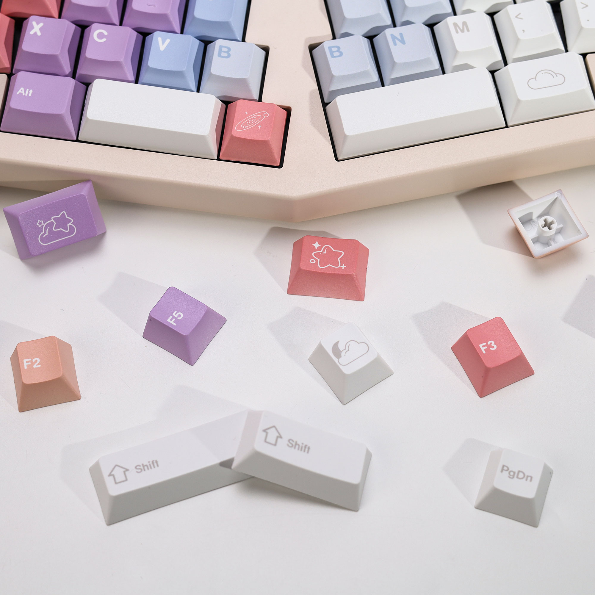 KBDiy Dreamscape Theme Keycaps - Retro Gaming Keyboard 评论和价格