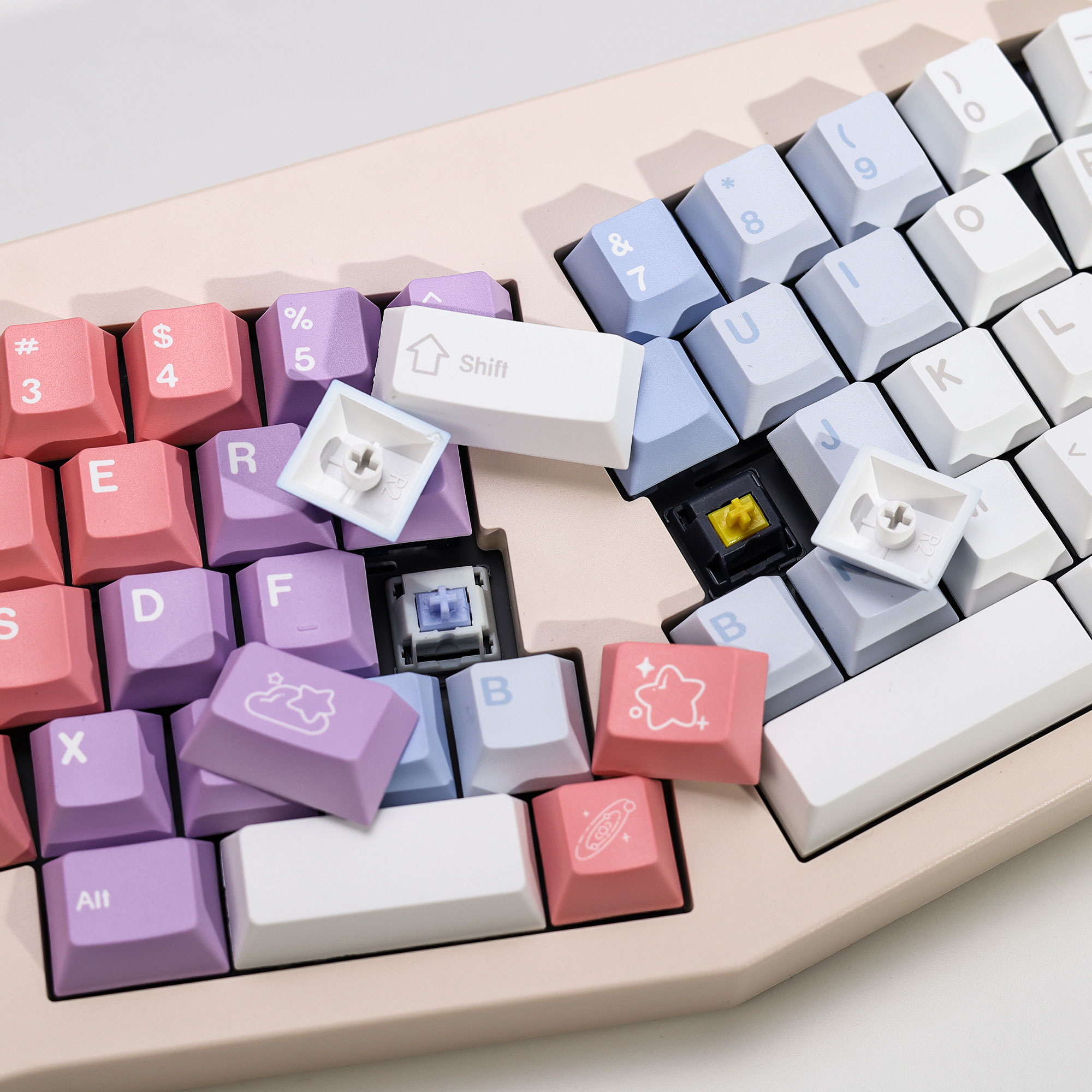KBDiy Dreamscape Theme Keycaps - Retro Gaming Keyboard 评论和价格