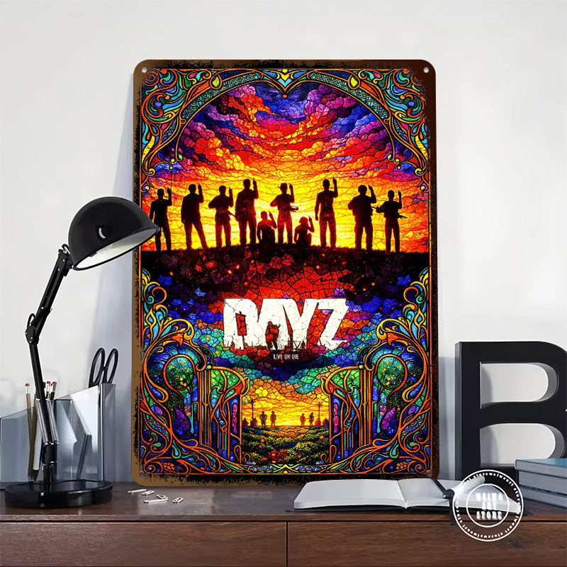 DayZ Stained Glass Tinplate Po - Retro Gaming Gadgets 评论和价格