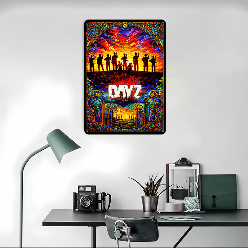 DayZ Stained Glass Tinplate Po - Retro Gaming Gadgets 评论和价格