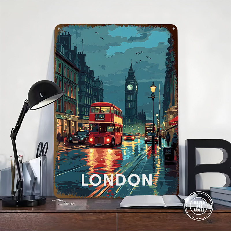 London Big Ben Tinplate Poster - Retro Gaming London 评论和价格