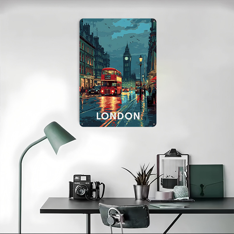 London Big Ben Tinplate Poster - Retro Gaming London 评论和价格