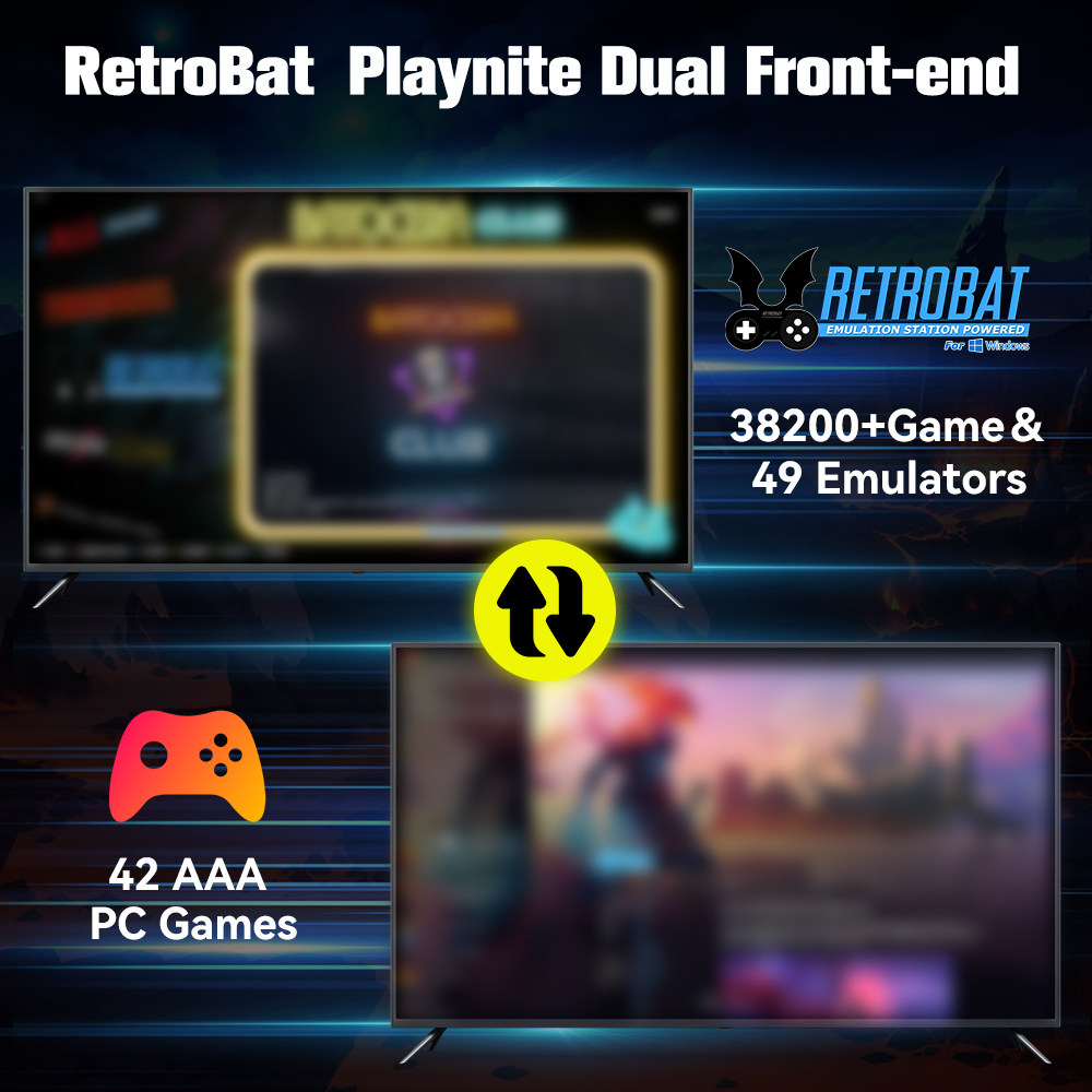 Retrobat＆Playnite System HDD R - Retro Gaming Best Console 评论和价格