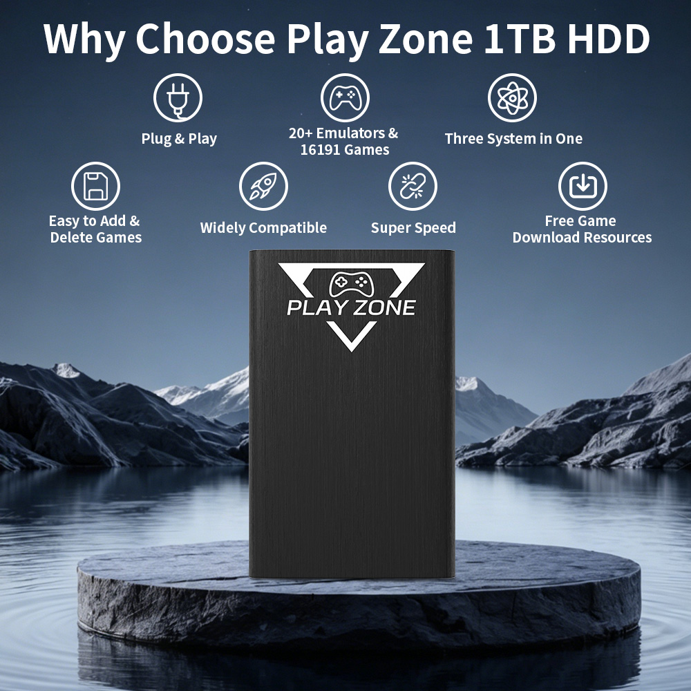 Play Zone 1TB Portable Gaming  - Retro Gaming Zone 评论和价格