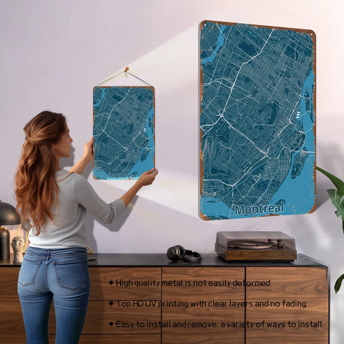 Montreal City Map Poster Map M - Retro Gaming Montreal 评论和价格