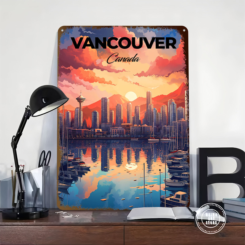 Vancouver Travel Print Printin - Retro Gaming Vancouver 评论和价格