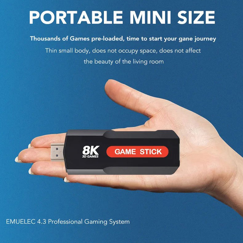 X2 Game Stick HD 4K 8K 3D Cons - Retro Gaming Best Console 评论和价格