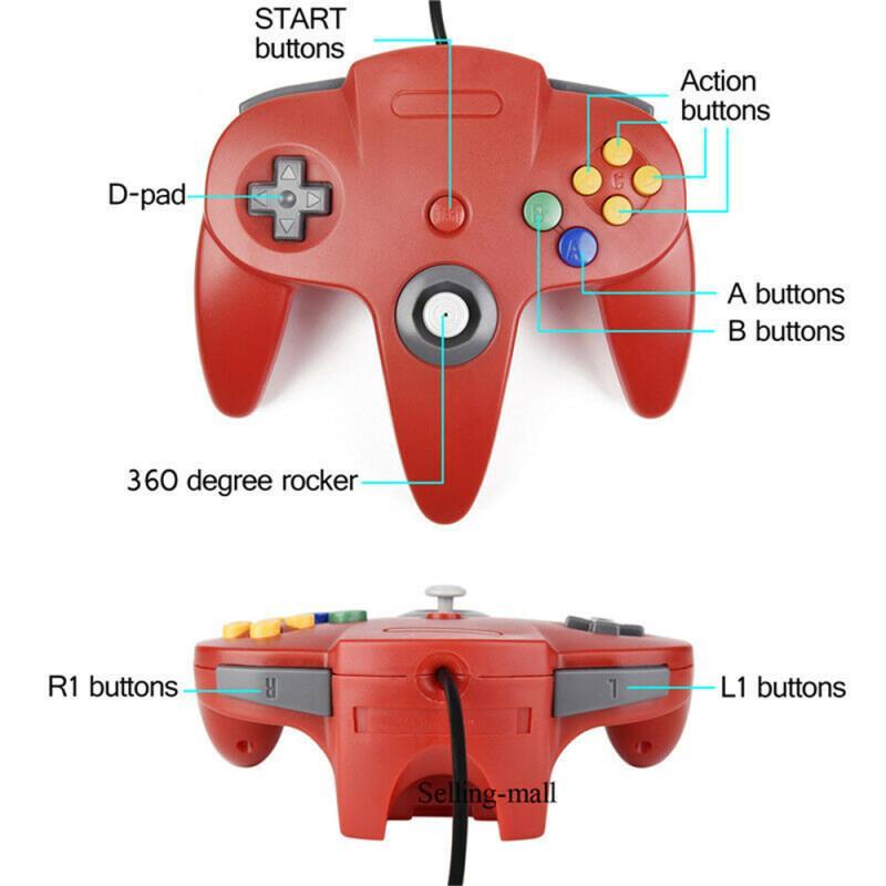 N64 Controller Classic USB Wir - Retro Gaming Best Console 评论和价格