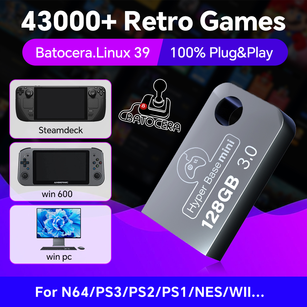Batocera 128G USB Flash Drive  - Retro Gaming Best Console 评论和价格